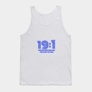 Psalm 19:1 Heavens declare the glory of God Tank Top